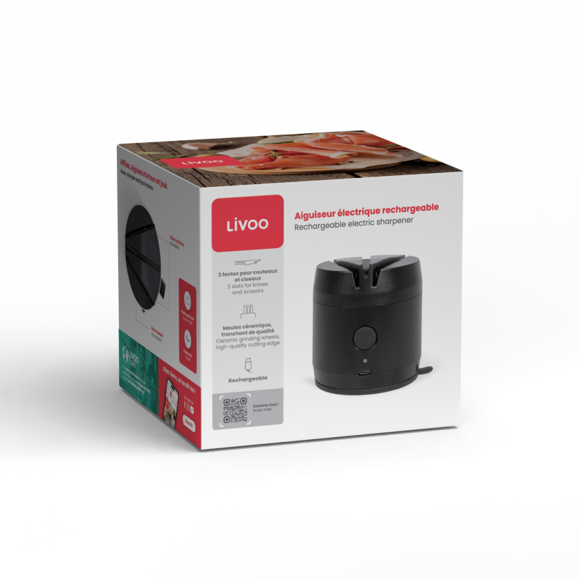 Aiguiseur électrique rechargeable Livoo
