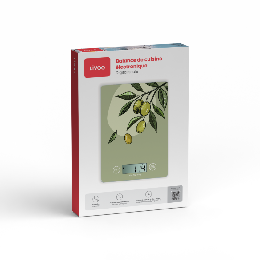 Balance de cuisine électronique Livoo – vert olive