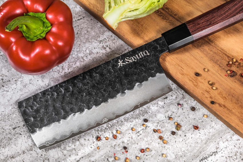 Couteau à légumes Nakiri 17 cm Sayuto Séquoia San Mai