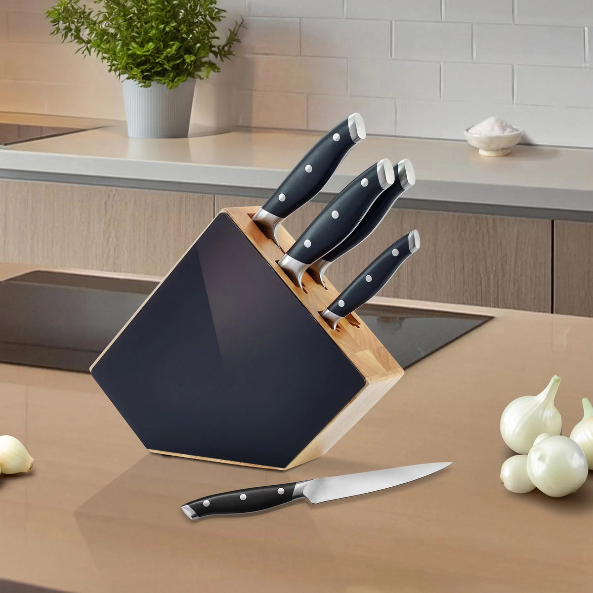 Bloc 5 couteaux de cuisine - Grand Chef | Richardson Sheffield — bloc en cuisine — Cuisine de France