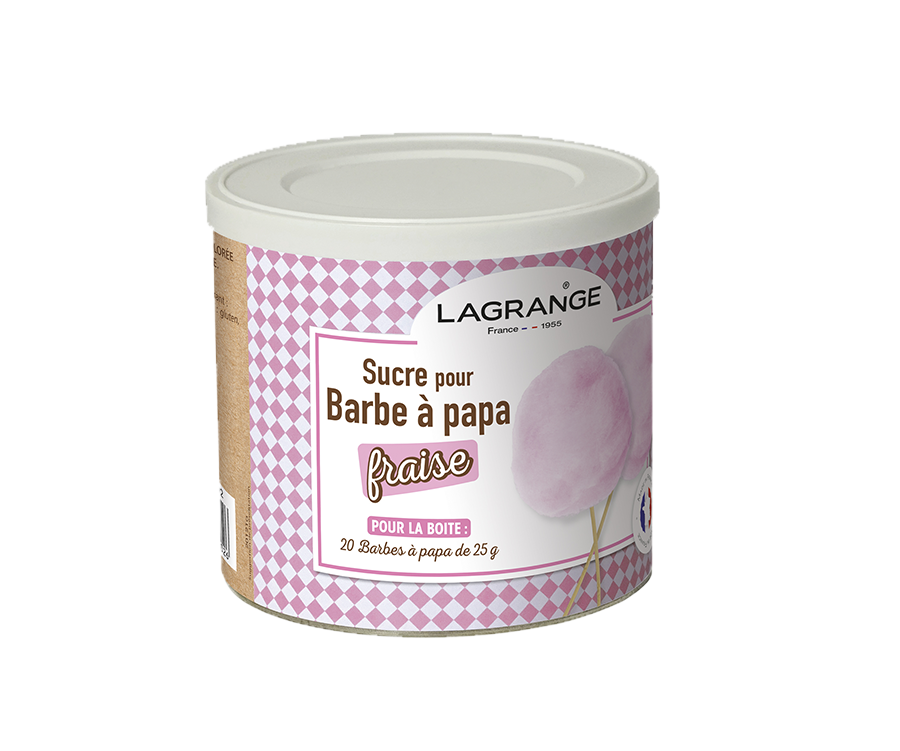 Sucre à barbapapa Fraise LAGRANGE 380007