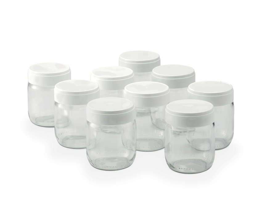 Jeu de 9 pots de yaourt LAGRANGE 430301