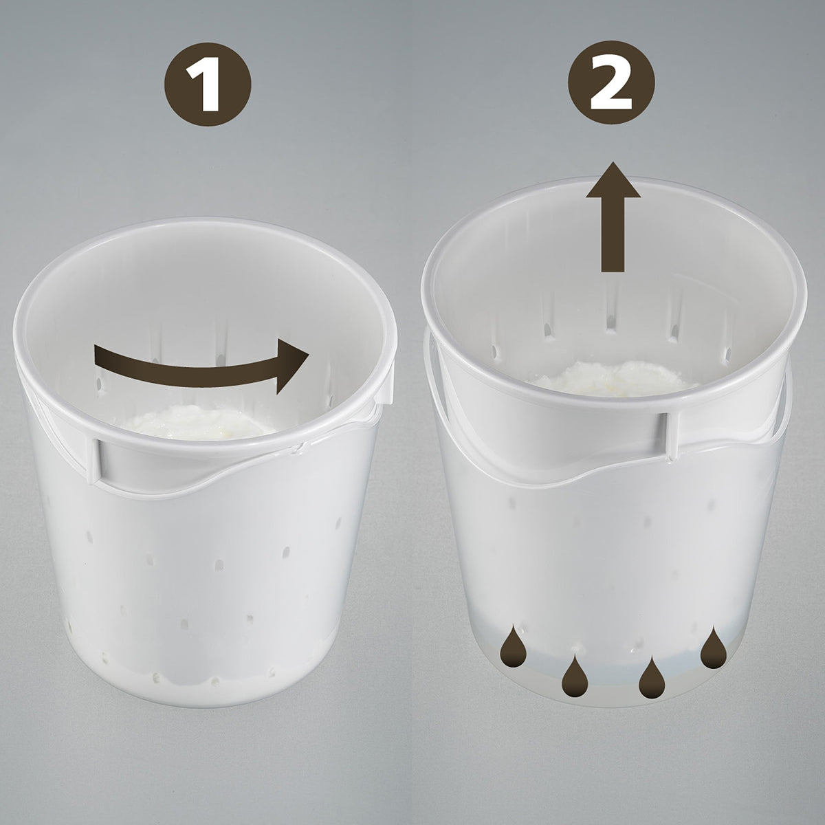 Lot de 4 faisselles 0,25L Lagrange – 440004