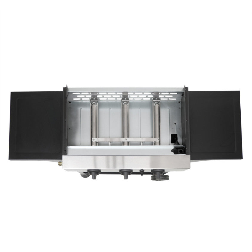 Plancha gaz 3 brûleurs sur chariot Livoo