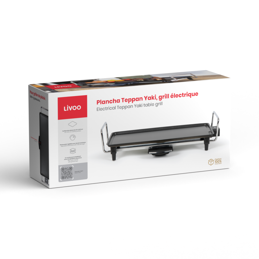 Plancha Teppan Yaki, grill électrique Livoo