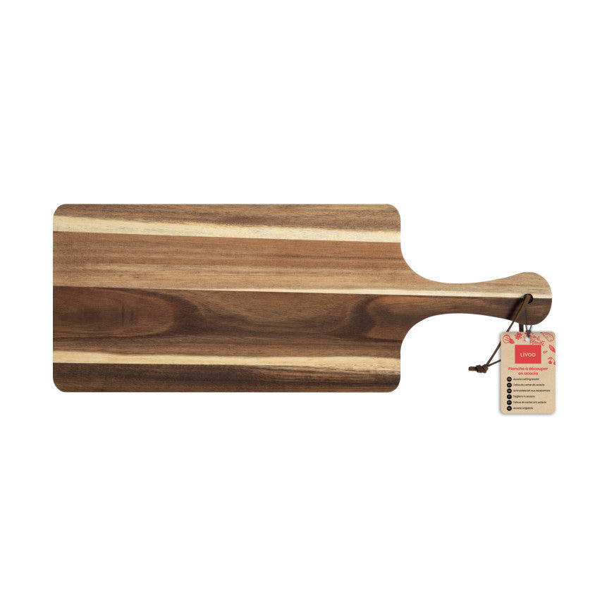 Planche à découper en acacia Livoo – bois (réf. MES159)