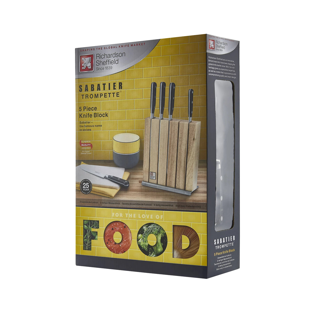 Bloc 5 pièces - Sabatier Trompette | Richardson Sheffield — emballage — Cuisine de France