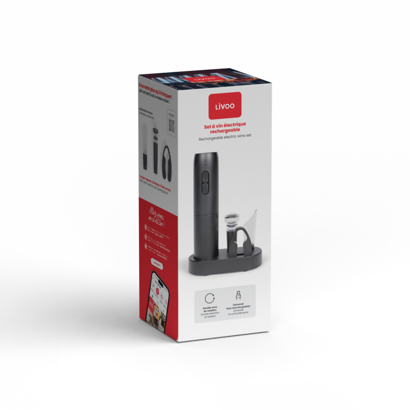 Set à vin électrique rechargeable Livoo