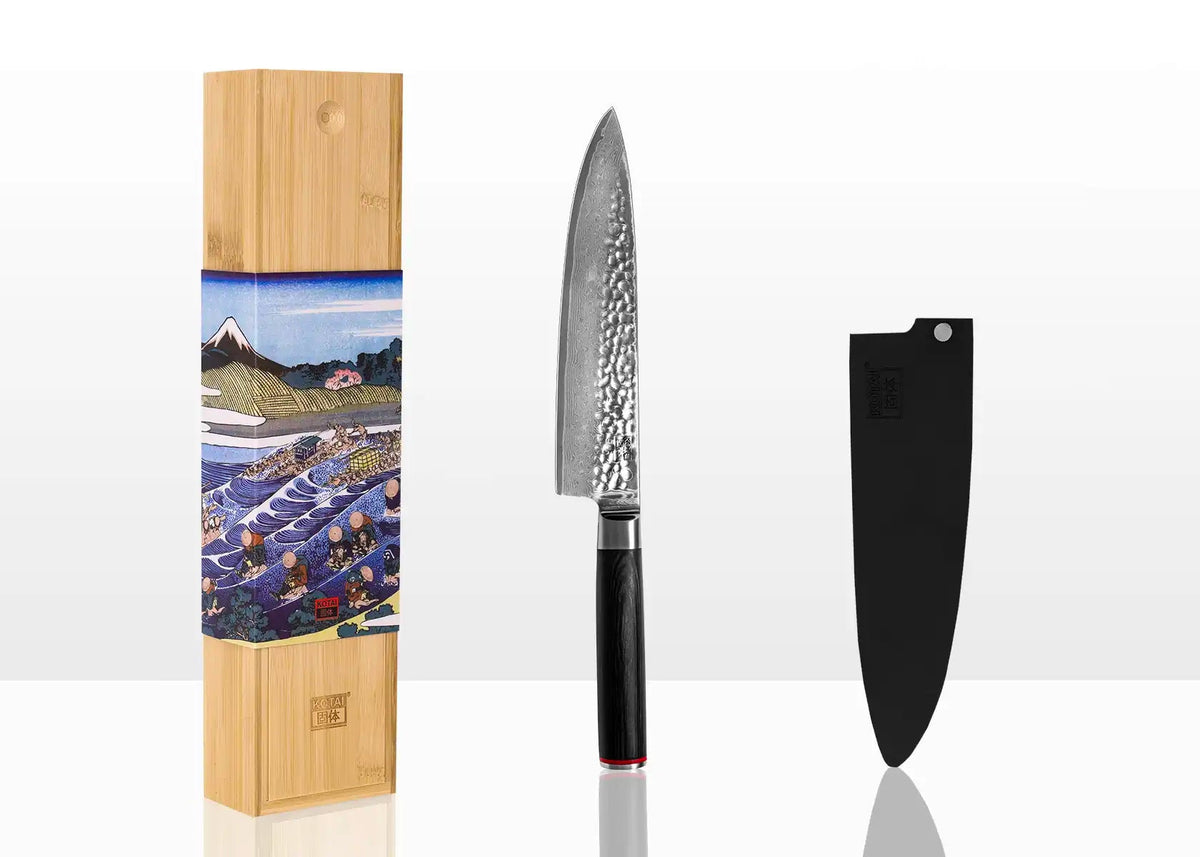 Couteau de chef Gyuto 20 cm KOTAI Pakka Damas