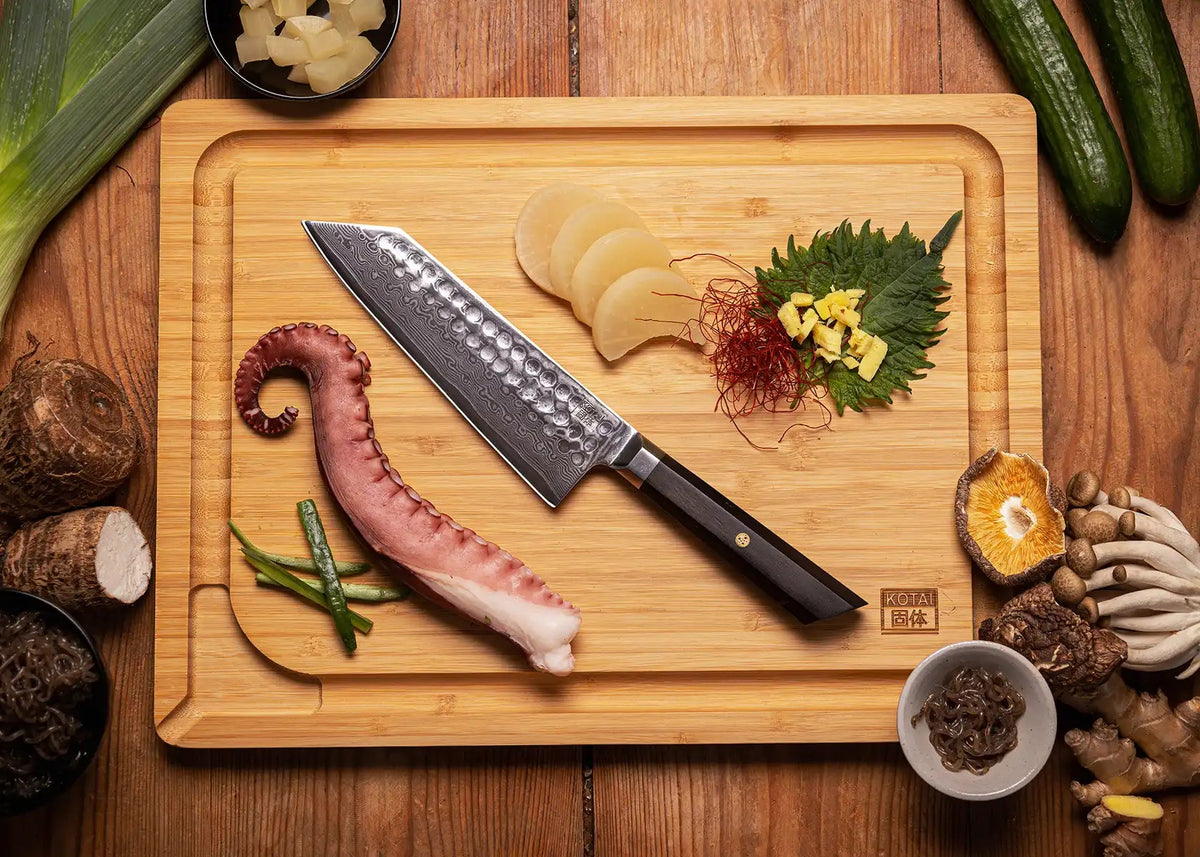 Couteau Santoku 17 cm KOTAI Bunka Damas