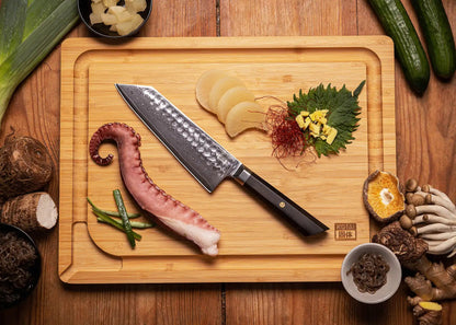 Couteau Santoku 17 cm KOTAI Bunka Damas