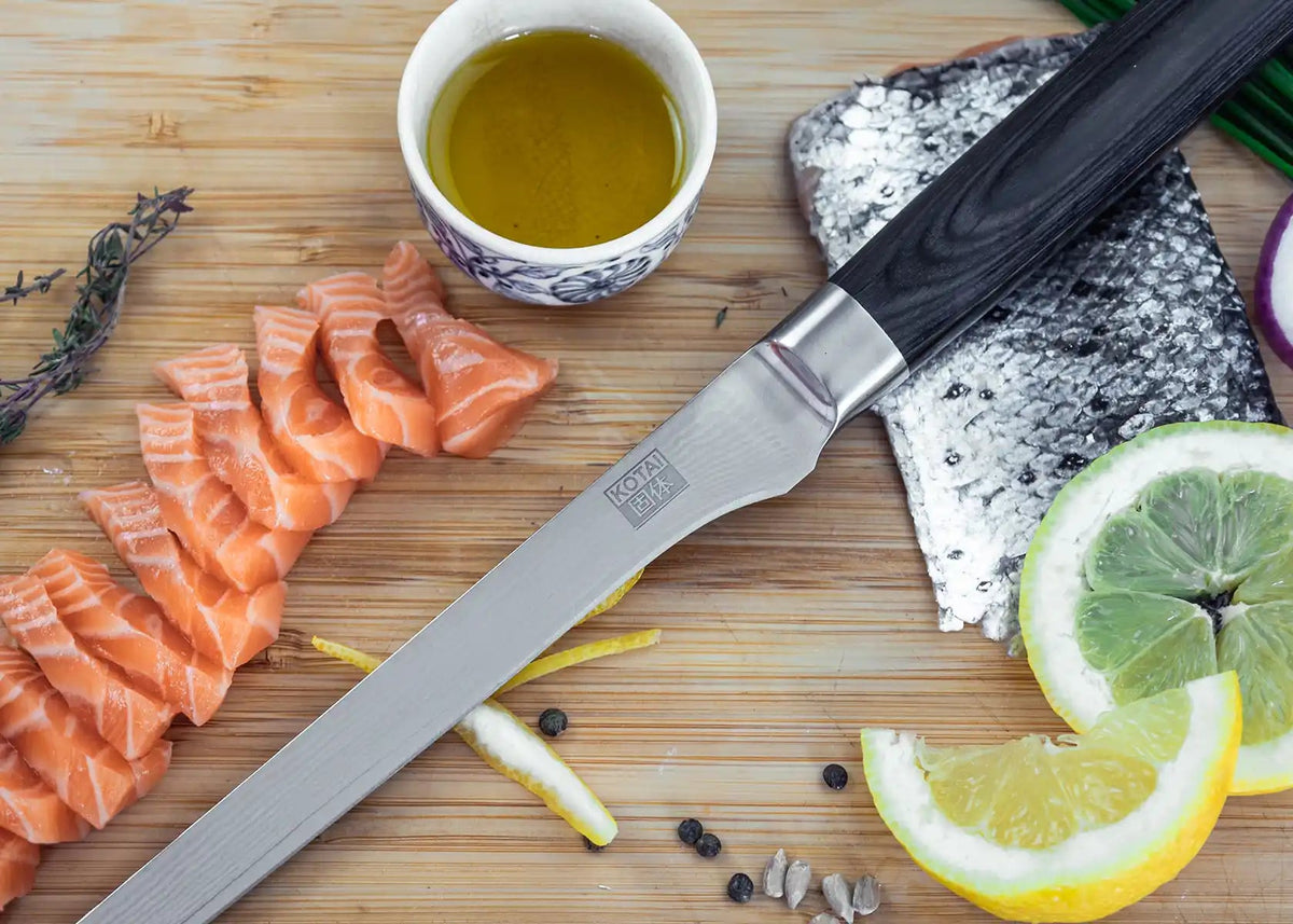 Couteau à filet de sole 20 cm KOTAI Pakka Damas
