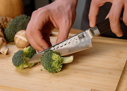 Set complet KOTAI Bunka Damas – 4 couteaux (couteau d'office + Petty + Santoku + Kiritsuke)