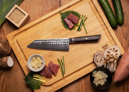 Couteau Santoku 17 cm KOTAI Bunka Damas