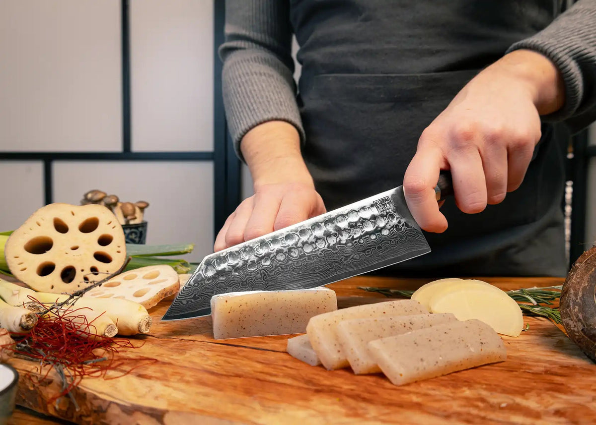 Couteau Santoku 17 cm KOTAI Bunka Damas