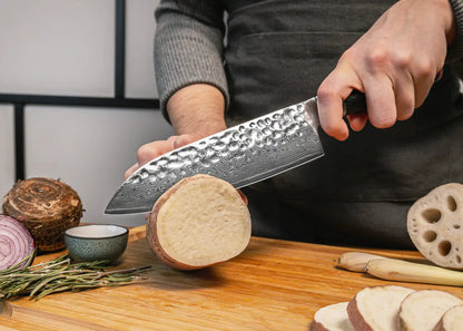Couteau Santoku 18 cm KOTAI Pakka Damas
