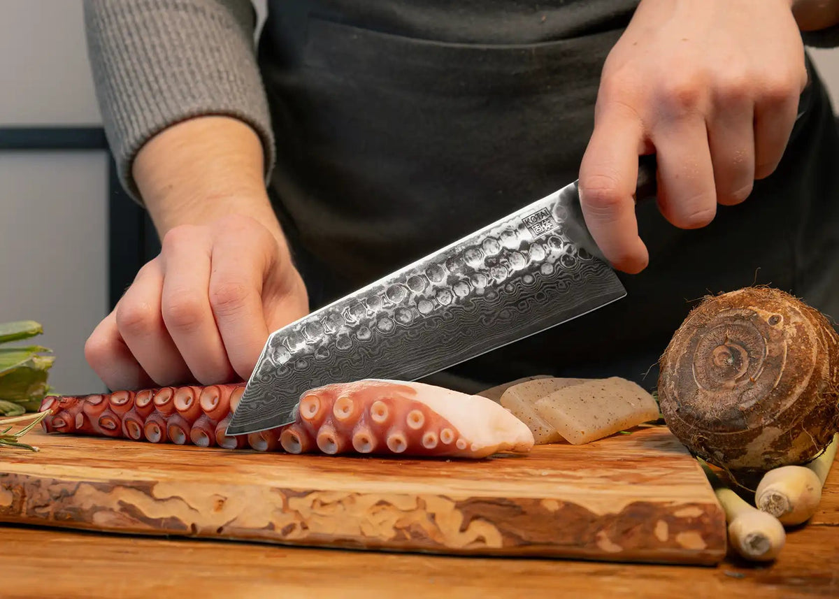 Couteau Santoku 17 cm KOTAI Bunka Damas