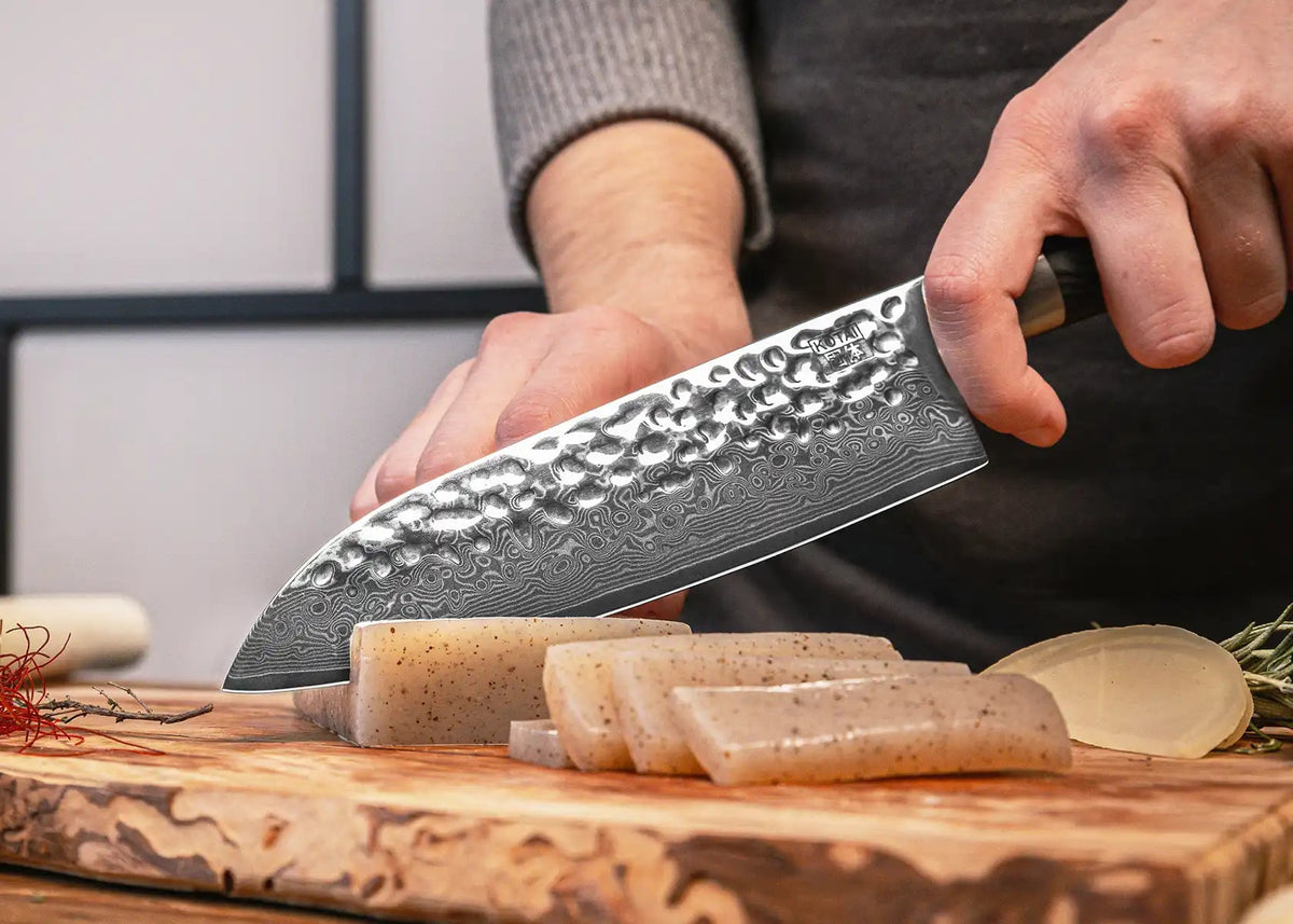 Couteau Santoku 18 cm KOTAI Pakka Damas