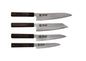 Set complet KOTAI Densho – 4 couteaux (Petty + Gyuto 18 cm + Kiritsuke + Gyuto 21 cm)