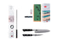 Set de base Deluxe 4 pièces KOTAI Hashi Damas – 2 couteaux + 2 accessoires