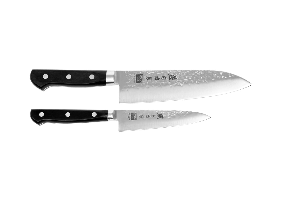 Set de base KOTAI Tsubame – 2 couteaux (couteau d'office + Santoku)