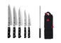 Set complet Nomade 8 pièces KOTAI Tsubame – 6 couteaux (couteau d'office + Petty + Santoku + Gyuto + Santoku Bunka + Kir
