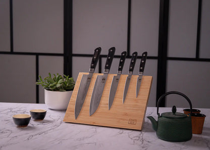 Set complet Nomade 7 pièces KOTAI Hashi Damas – 5 couteaux + 2 accessoires