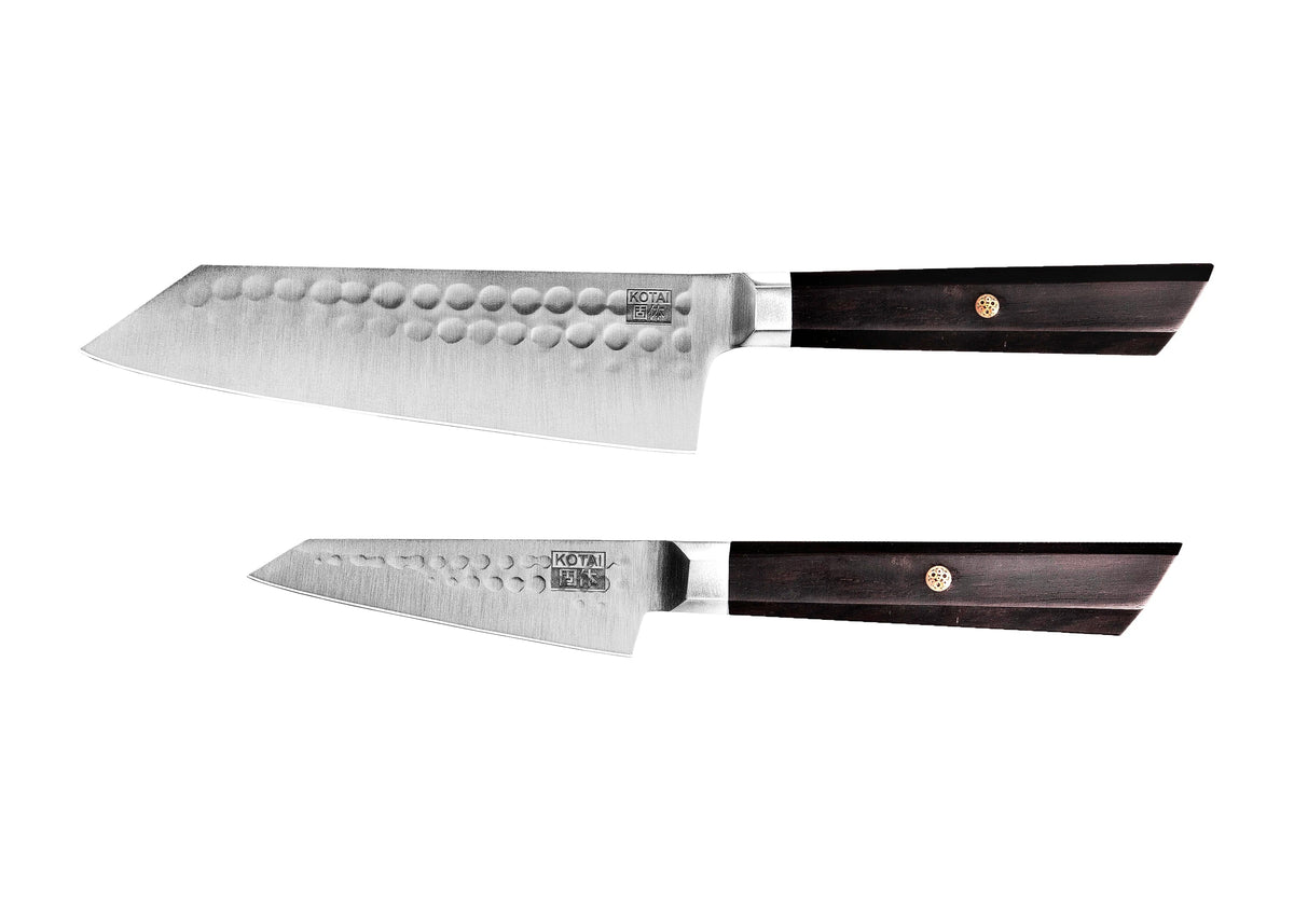 Set de base KOTAI Bunka – 2 couteaux (couteau d'office + Santoku)