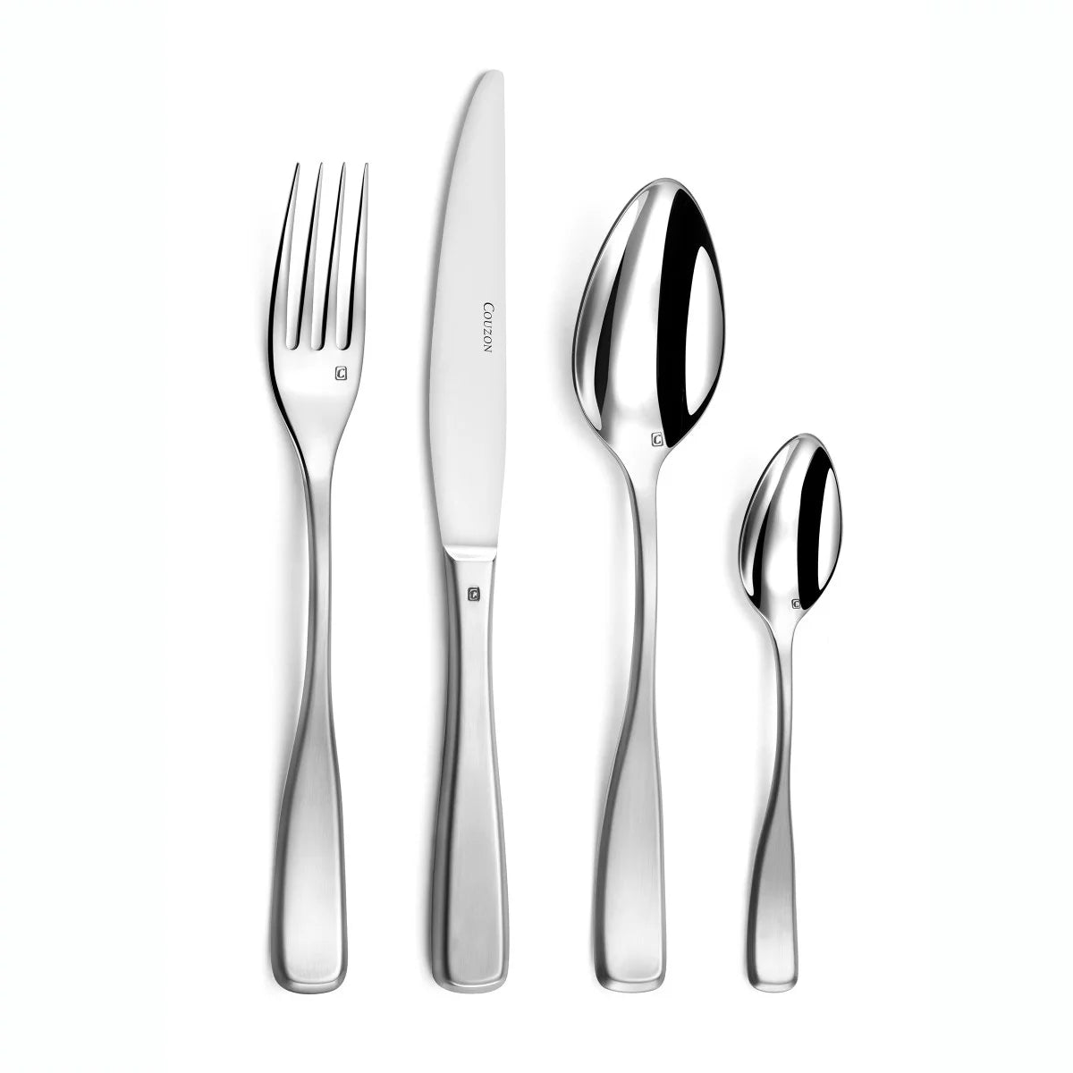 Couzon Millenium Ménagère 24 pièces en coffret long – inox satiné 18/10
