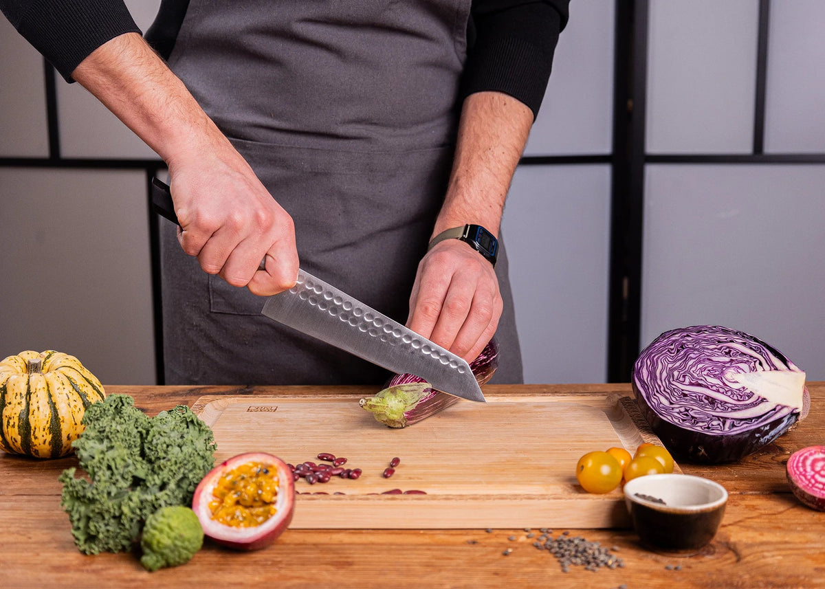 Set complet KOTAI Bunka – 4 couteaux (couteau d'office + Petty + Santoku + Kiritsuke)
