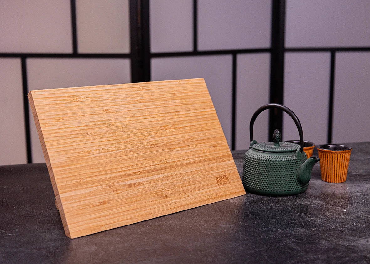 Set complet Deluxe 9 pièces KOTAI Bunka – 4 couteaux (couteau d'office + Petty + Santoku + Kiritsuke) et 5 accessoires (