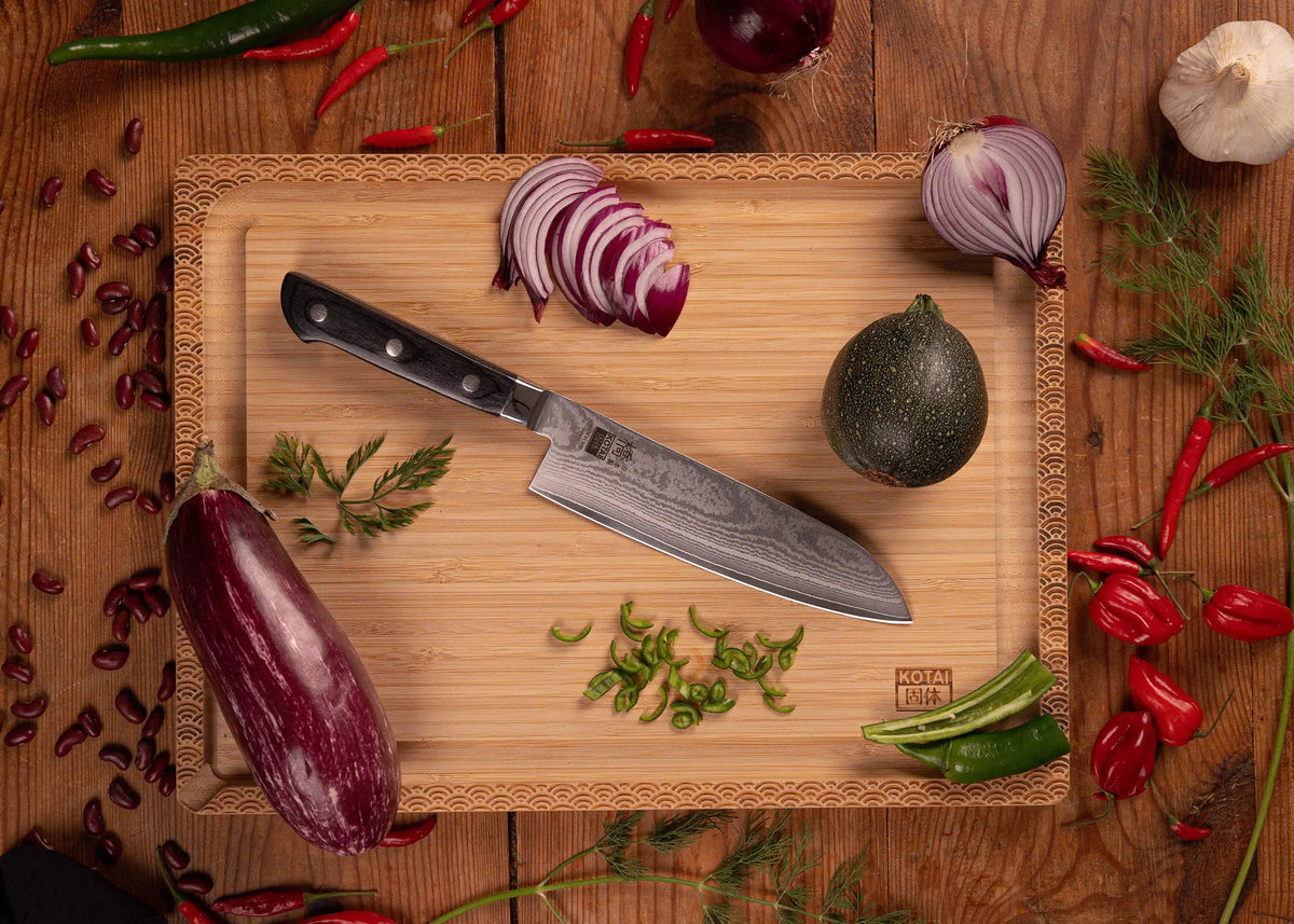Couteau Santoku 18 cm KOTAI Hashi Damas