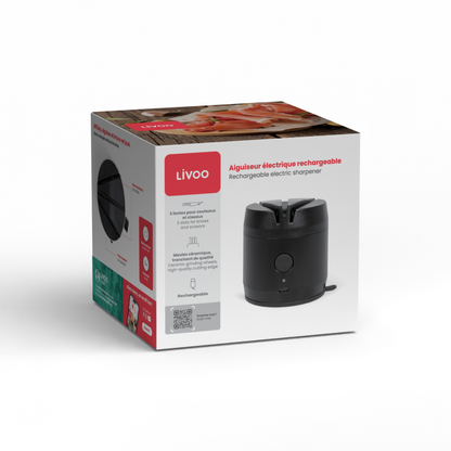 Aiguiseur électrique rechargeable Livoo