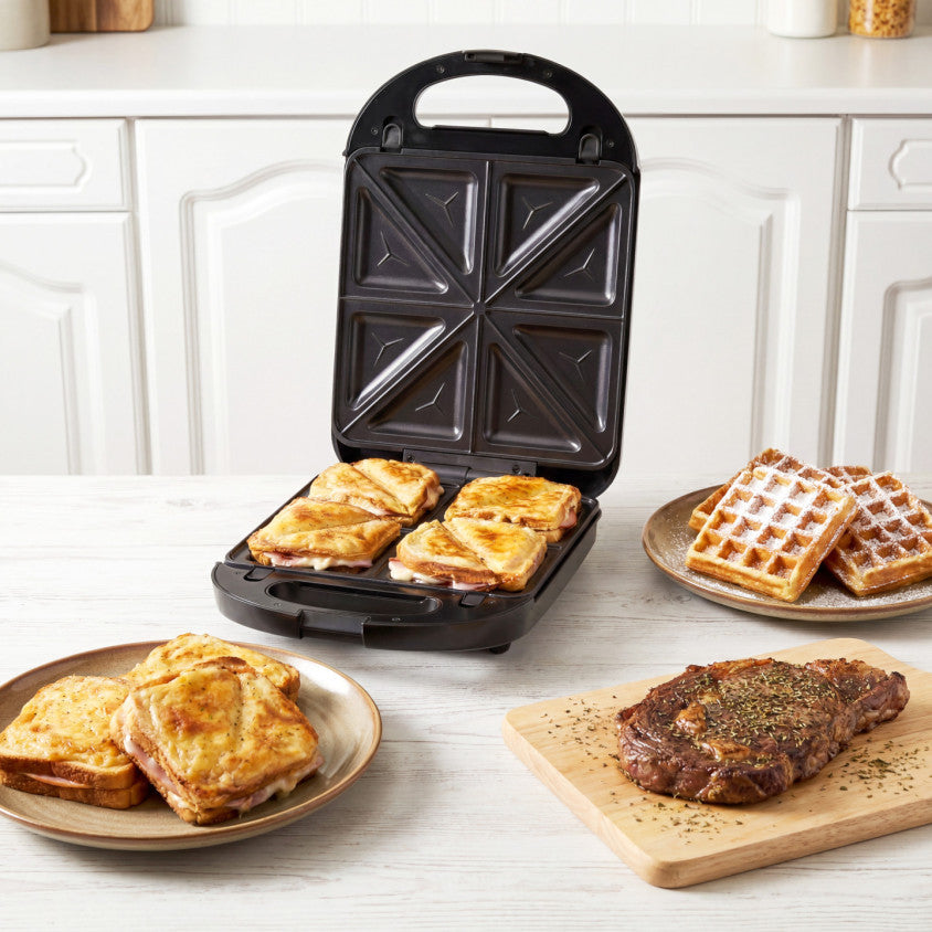 Appareil 3 en 1 gaufres, croques et grill 4 personnes - Livoo x Marmiton