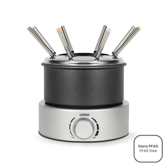 Appareil à fondue électrique Livoo – gris et noir