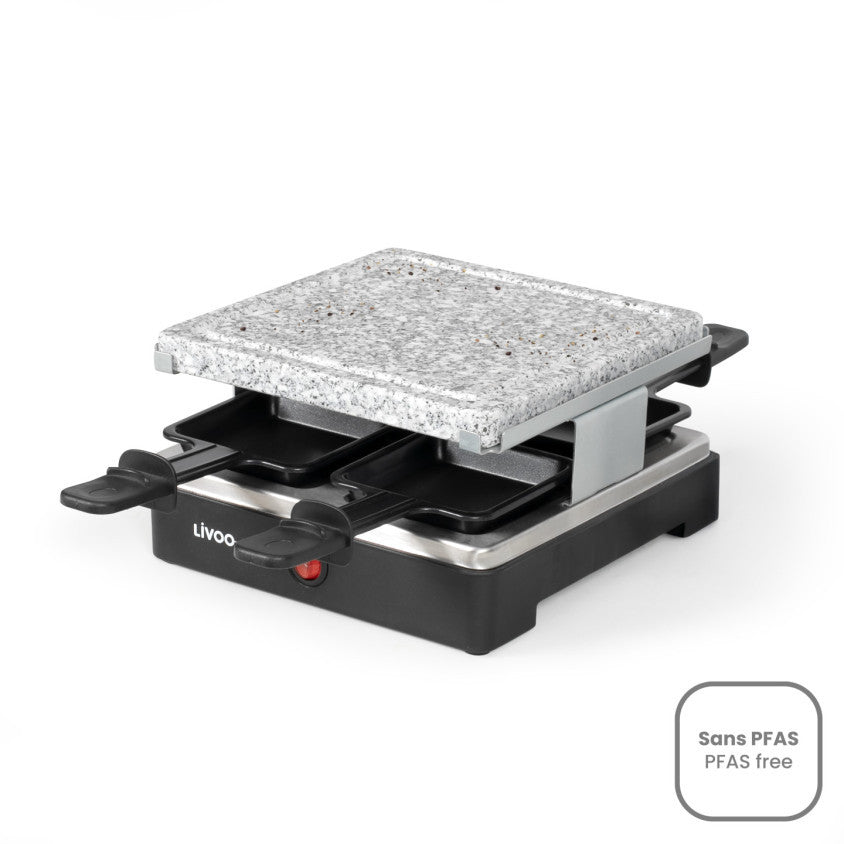 Appareil à raclette 4 personnes Livoo – noir