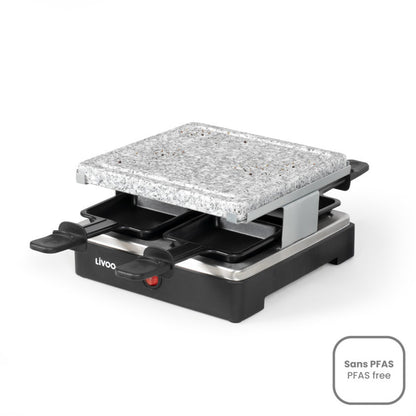 Appareil à raclette 4 personnes Livoo – noir