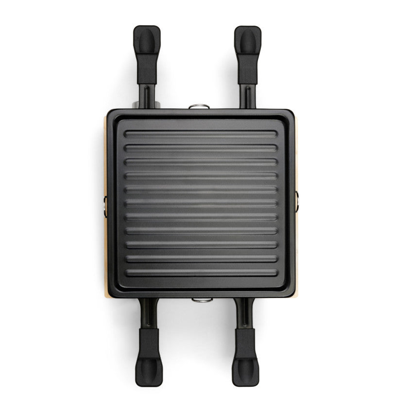Appareil à raclette 4 personnes Livoo – noir et beige