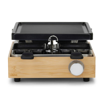 Appareil à raclette 4 personnes Livoo – noir et beige