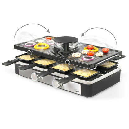 Appareil à raclette 8 personnes avec hotte aspirante Livoo