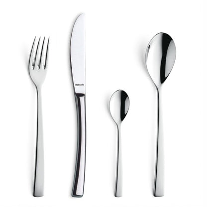 Ménagère 24 pièces Aurora - Couverts inox 18/10 design contemporain - Coffret compact Amefa