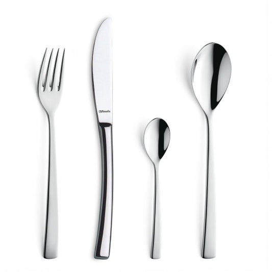 Ménagère 24 pièces Aurora - Couverts inox 18/10 design contemporain - Coffret compact Amefa
