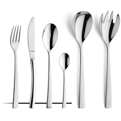 Ménagère 49 pièces Aurora - Couverts inox 18/10 avec service à salade - Coffret long Amefa