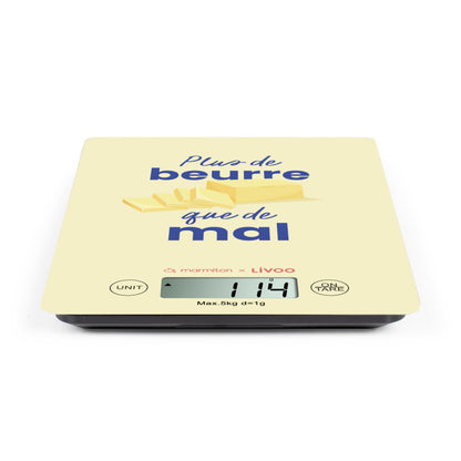 Balance de cuisine électronique rechargeable - Livoo x Marmiton