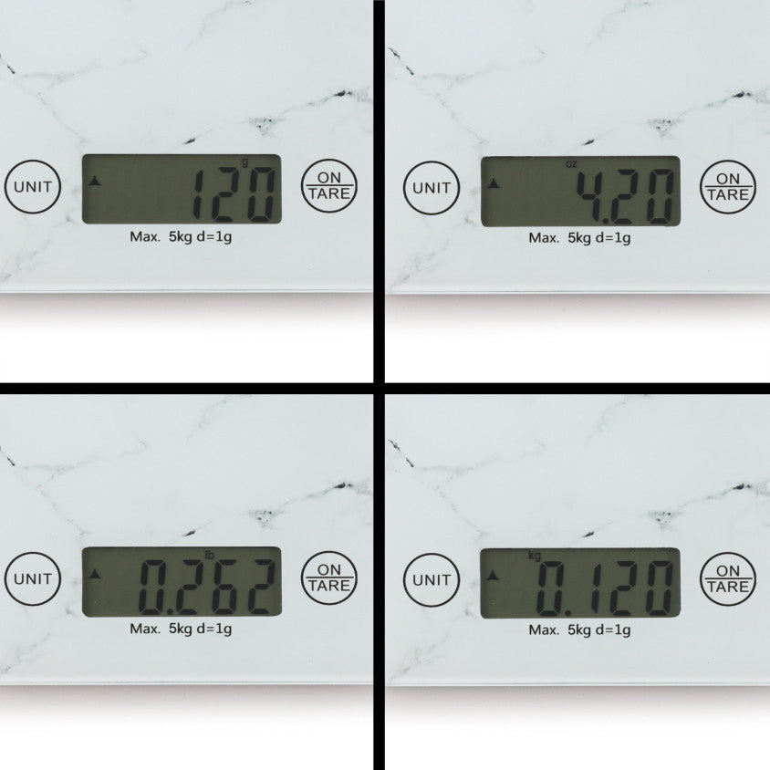 Balance de cuisine électronique Livoo – marbre et gris