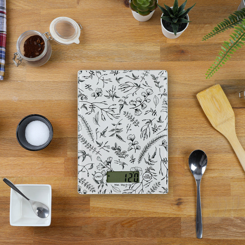 Balance de cuisine électronique Livoo – floral et noir