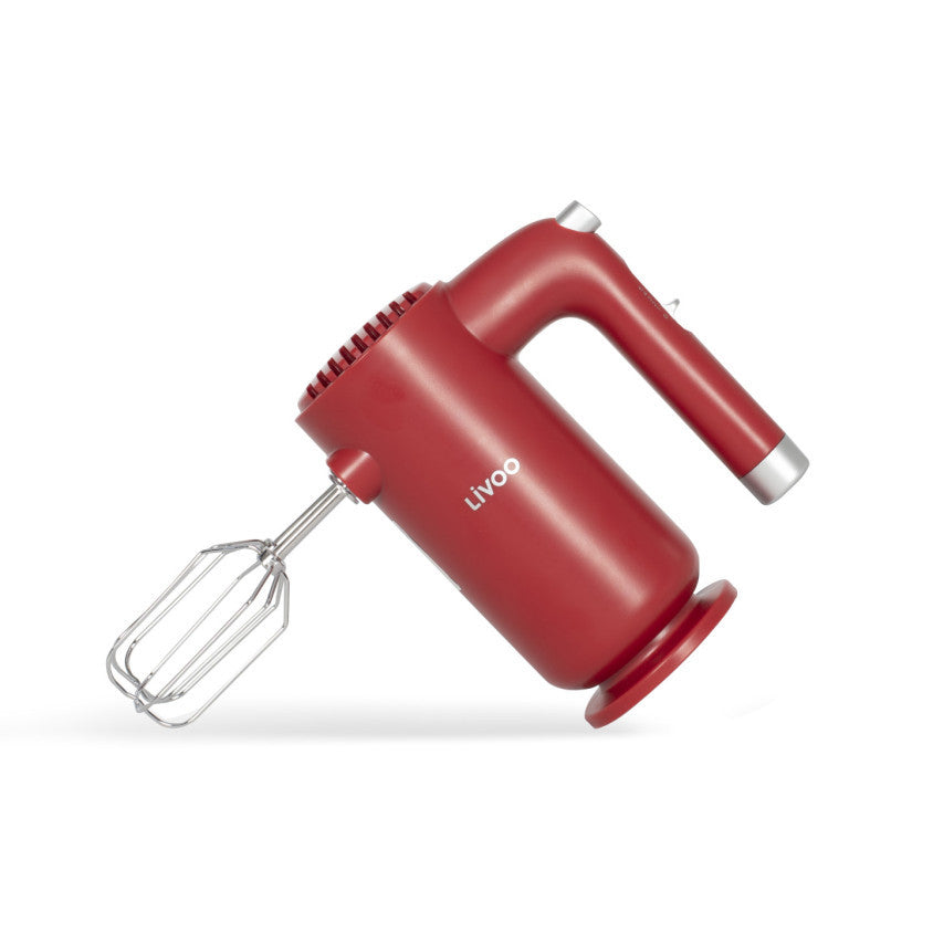 Batteur électrique Livoo – rouge chili et argent
