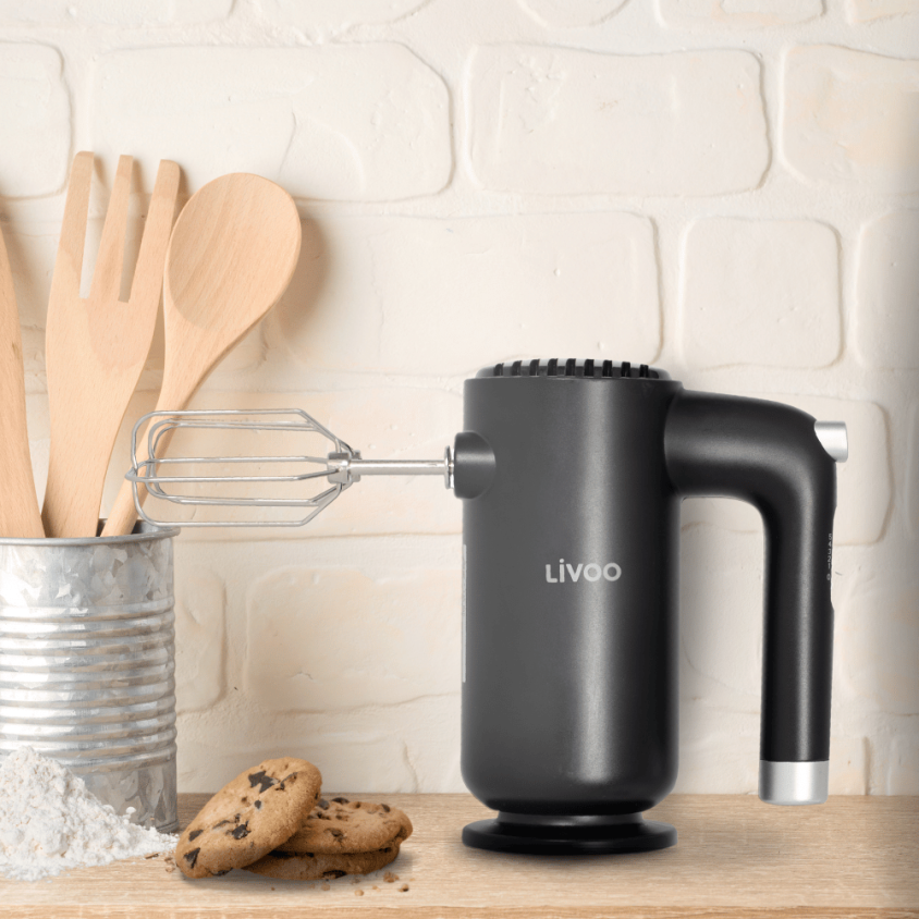 Batteur électrique Livoo – noir et argent