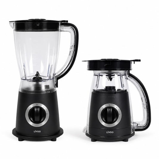 Blender 1,5 L rangement compact Livoo – noir