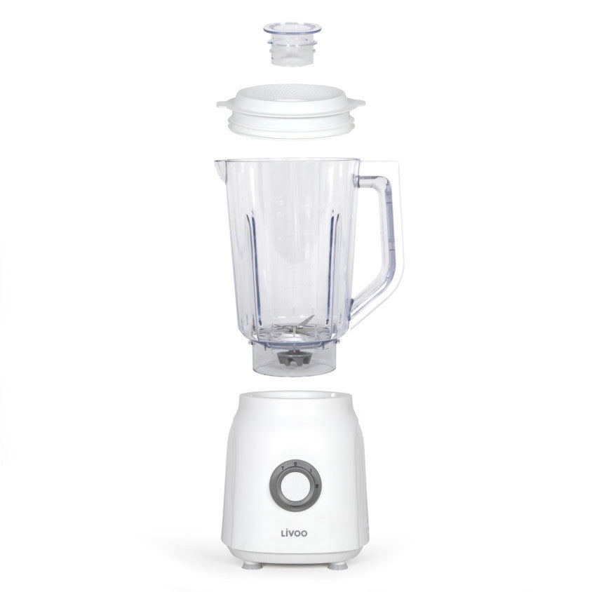 Blender 1,5 L Livoo – blanc et transparent